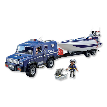 Playmobil 5187 Politikøretøj m/ speedbåd - Playmobil - Alt 