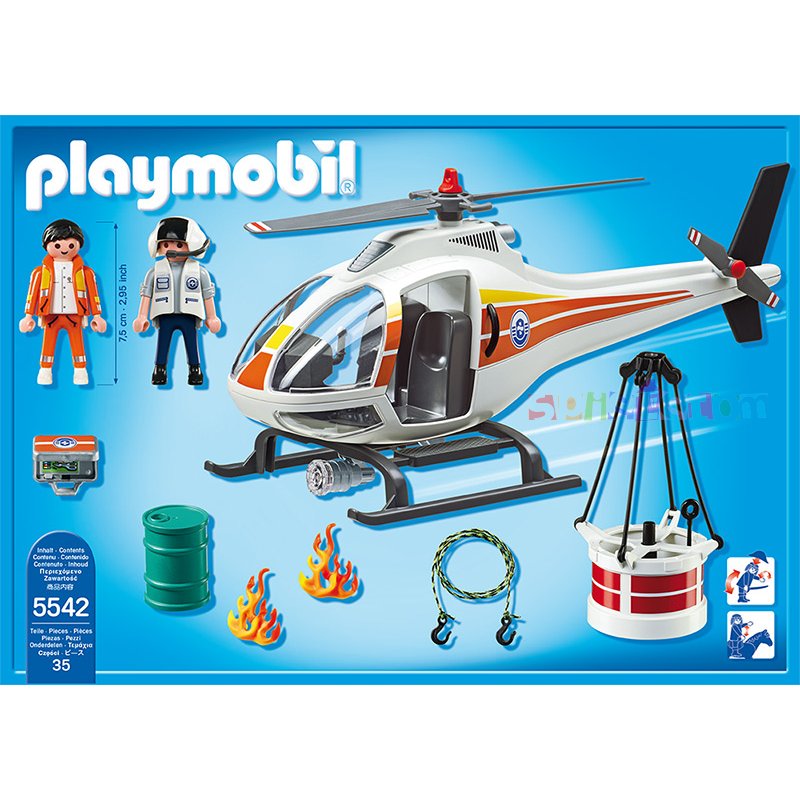 Playmobil 5542 Brandsluknings Helikopter - Playmobil - Alt 